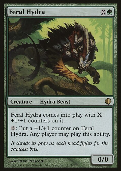Feral Hydra, Magic Player Rewards 2009 #131, Magic: The Gathering card