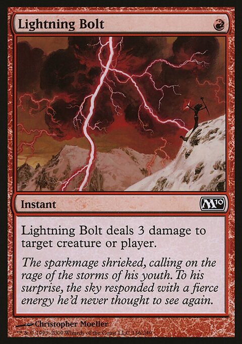 Lightning Bolt, Magic Player Rewards 2009 #146, Magic: The Gathering card