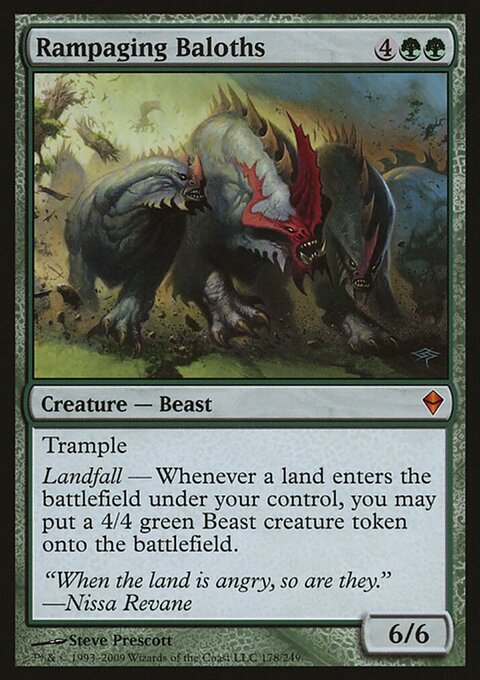 Rampaging Baloths, Magic Player Rewards 2009 #178, Magic: The Gathering card