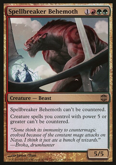 Spellbreaker Behemoth, Magic Player Rewards 2009 #60, Magic: The Gathering card