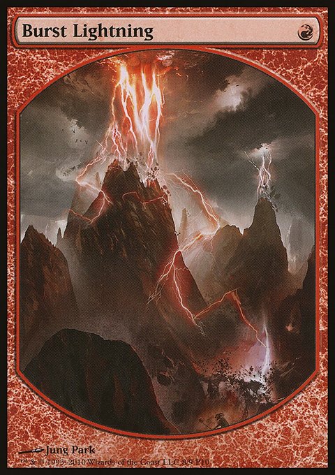 Burst Lightning, Magic Player Rewards 2010 #8, Magic: The Gathering card