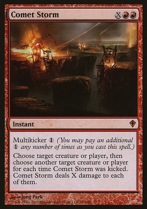 Comet Storm, Magic Player Rewards 2010 #76, Magic: The Gathering card