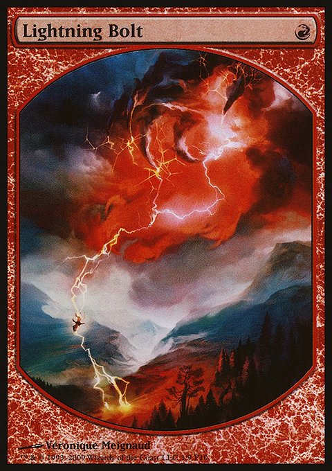 Lightning Bolt, Magic Player Rewards 2010 #1, Magic: The Gathering card