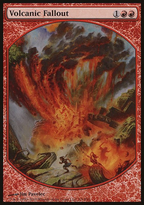 Volcanic Fallout, Magic Player Rewards 2010 #5, Magic: The Gathering card