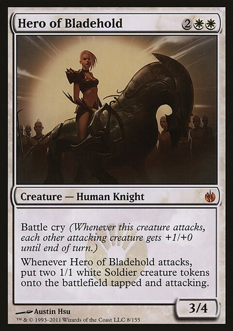 Hero of Bladehold, Magic Player Rewards 2011 #8, Magic: The Gathering card