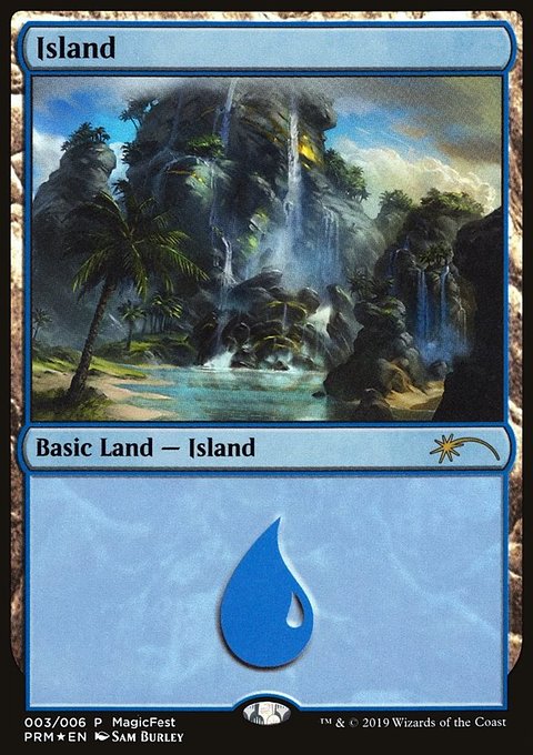 Island, MagicFest 2019 #3, Magic: The Gathering card