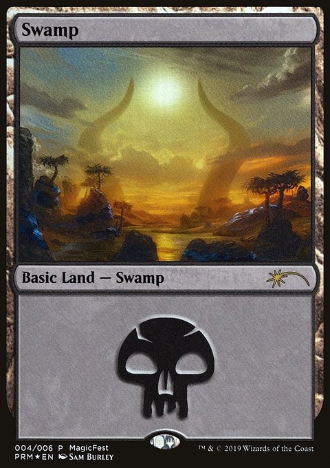 Swamp, MagicFest 2019 #4, Magic: The Gathering card