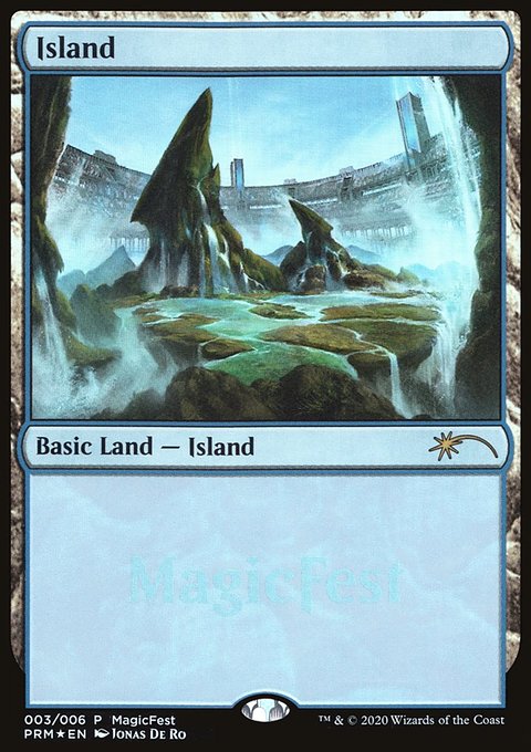 Island, MagicFest 2020 #3, Magic: The Gathering card