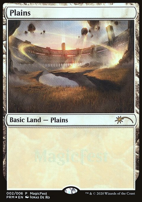 Plains, MagicFest 2020 #2, Magic: The Gathering card