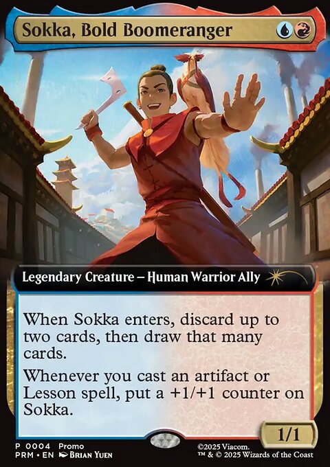 Sokka, Bold Boomeranger, MagicFest 2025 #18, Magic: The Gathering card