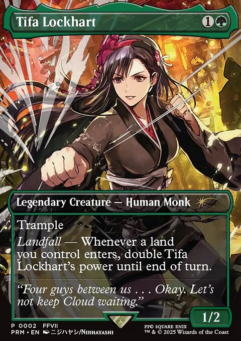 Tifa Lockhart, MagicFest 2025 #9, Magic: The Gathering card
