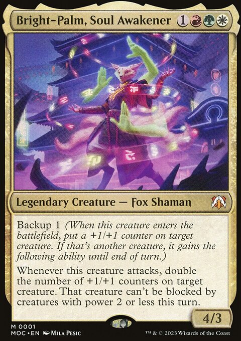 Bright-Palm, Soul Awakener, March of the Machine Commander #1, Magic: The Gathering card