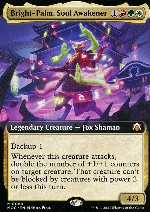 Bright-Palm, Soul Awakener, March of the Machine Commander #88, Magic: The Gathering card