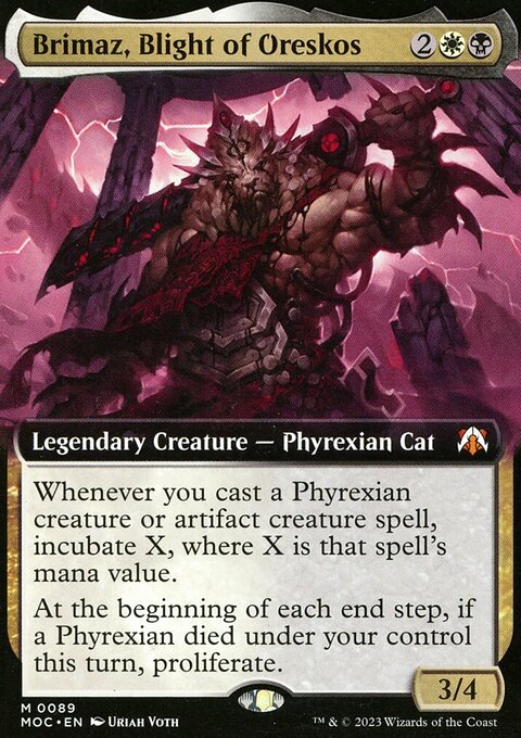 Brimaz, Blight of Oreskos, March of the Machine Commander #89, Magic: The Gathering card