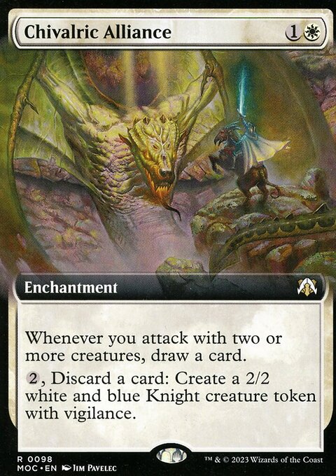 Chivalric Alliance, March of the Machine Commander #98, Magic: The Gathering card
