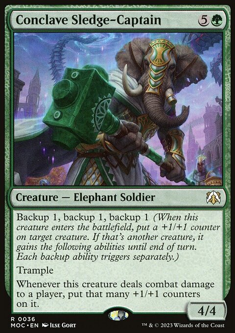 Conclave Sledge-Captain, March of the Machine Commander #36, Magic: The Gathering card