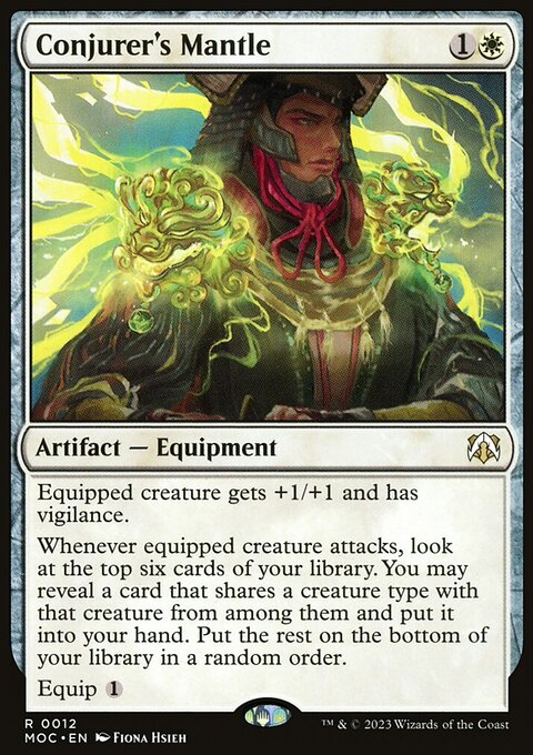 Conjurer's Mantle, March of the Machine Commander #12, Magic: The Gathering card