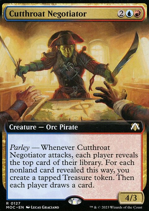 Cutthroat Negotiator, March of the Machine Commander #127, Magic: The Gathering card