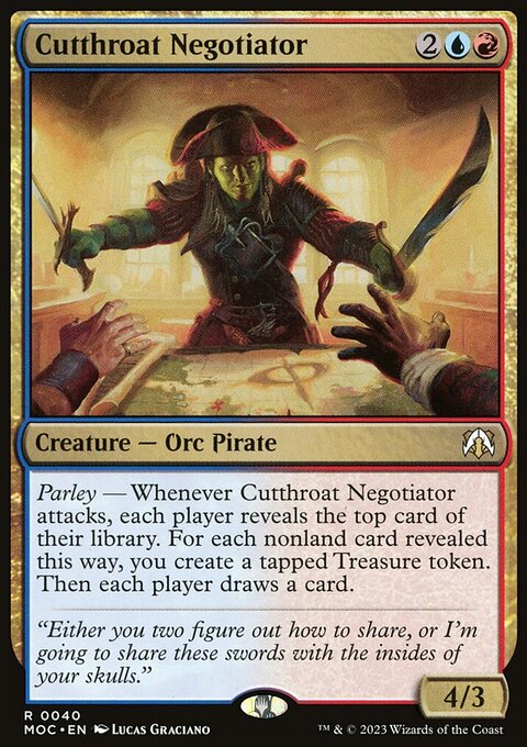 Cutthroat Negotiator, March of the Machine Commander #40, Magic: The Gathering card