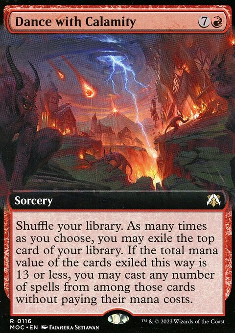 Dance with Calamity, March of the Machine Commander #116, Magic: The Gathering card