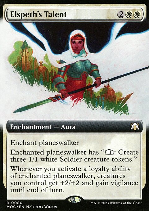 Elspeth's Talent, March of the Machine Commander #80, Magic: The Gathering card