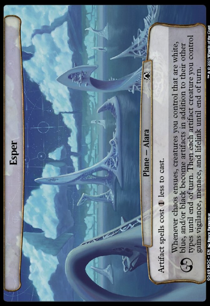 Esper, March of the Machine Commander #49, Magic: The Gathering card