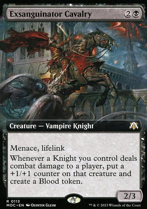 Exsanguinator Cavalry, March of the Machine Commander #113, Magic: The Gathering card