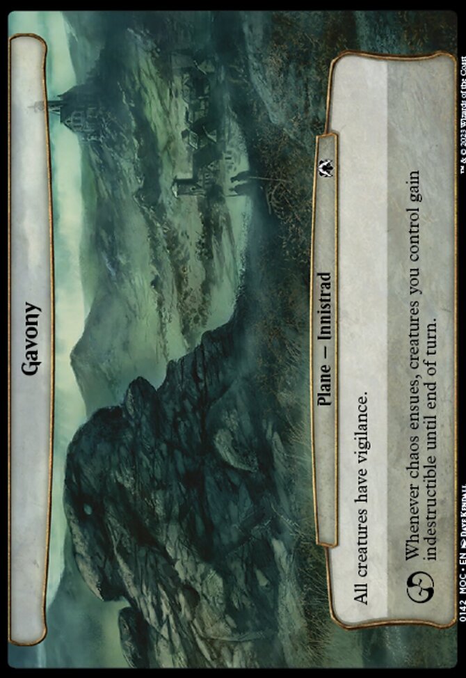 Gavony, March of the Machine Commander #142, Magic: The Gathering card
