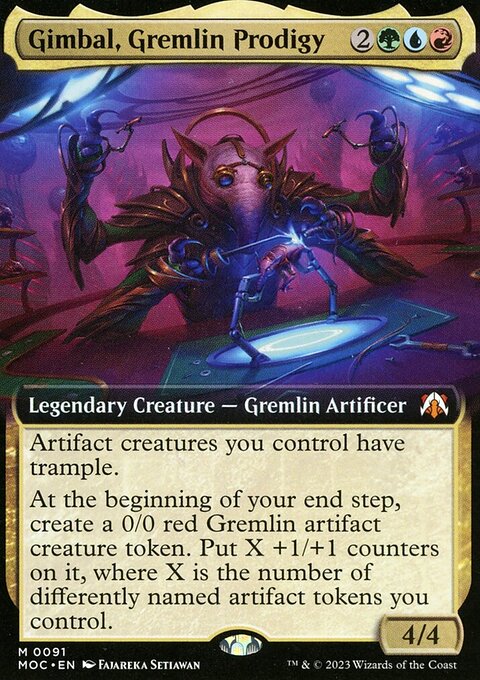 Gimbal, Gremlin Prodigy, March of the Machine Commander #91, Magic: The Gathering card