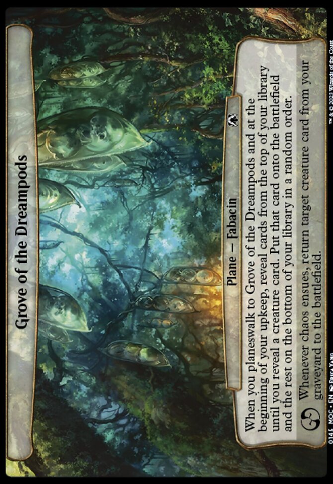 Grove of the Dreampods, March of the Machine Commander #145, Magic: The Gathering card