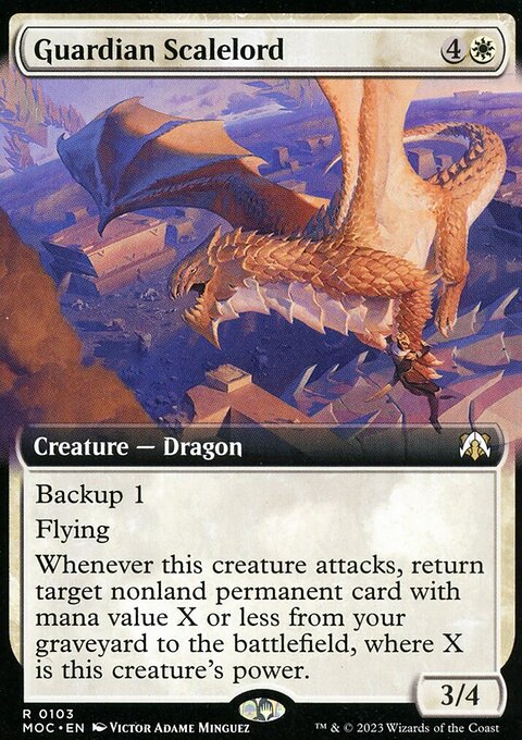 Guardian Scalelord, March of the Machine Commander #103, Magic: The Gathering card