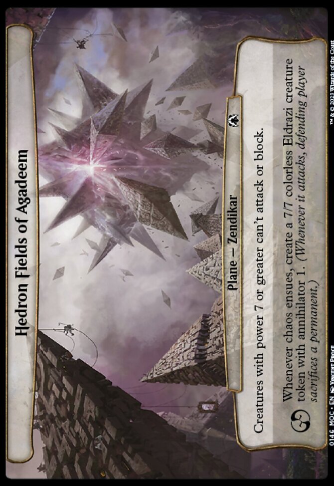 Hedron Fields of Agadeem, March of the Machine Commander #146, Magic: The Gathering card
