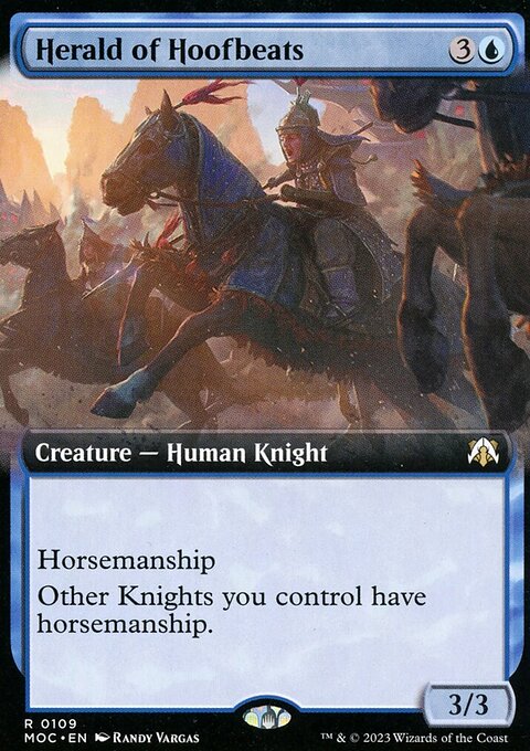 Herald of Hoofbeats, March of the Machine Commander #109, Magic: The Gathering card