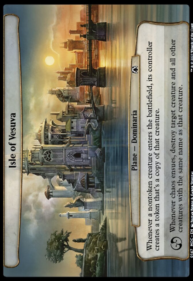 Isle of Vesuva, March of the Machine Commander #147, Magic: The Gathering card