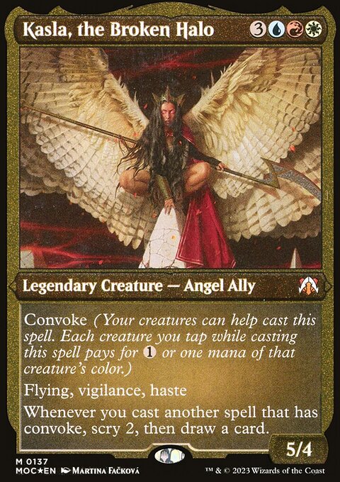 Kasla, the Broken Halo, March of the Machine Commander #137, Magic: The Gathering card