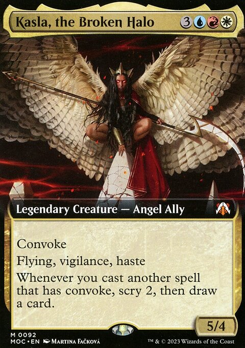 Kasla, the Broken Halo, March of the Machine Commander #92, Magic: The Gathering card