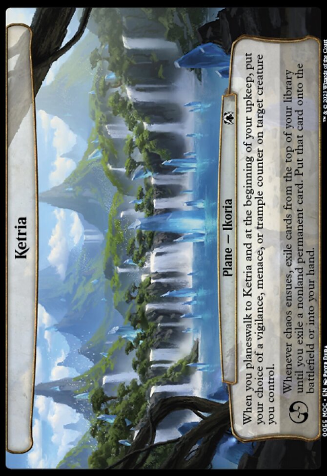 Ketria, March of the Machine Commander #55, Magic: The Gathering card