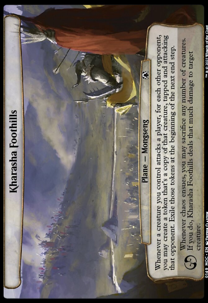Kharasha Foothills, March of the Machine Commander #149, Magic: The Gathering card