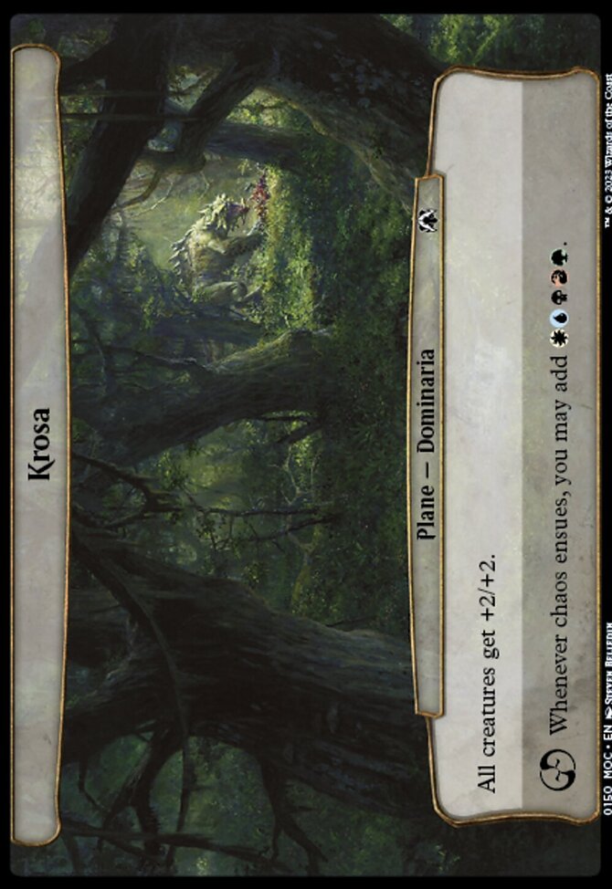 Krosa, March of the Machine Commander #150, Magic: The Gathering card