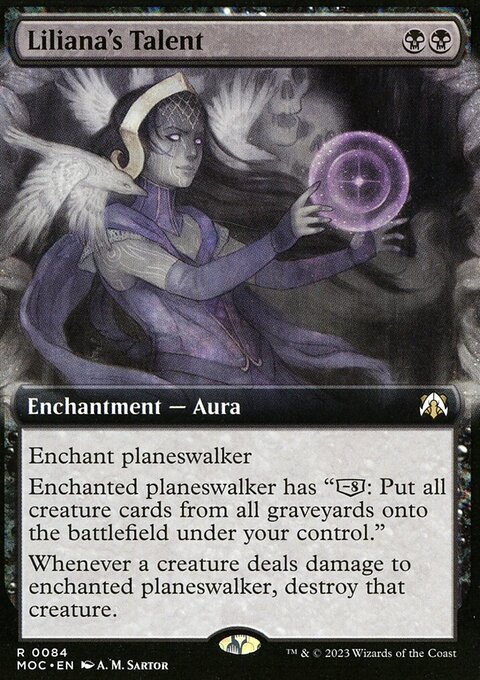 Liliana's Talent, March of the Machine Commander #84, Magic: The Gathering card