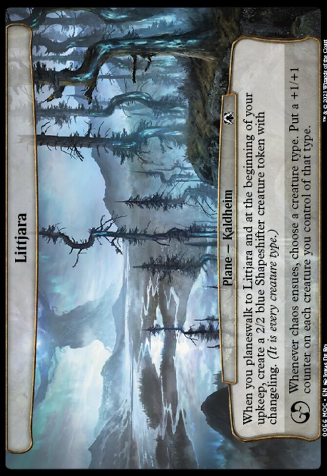Littjara, March of the Machine Commander #56, Magic: The Gathering card