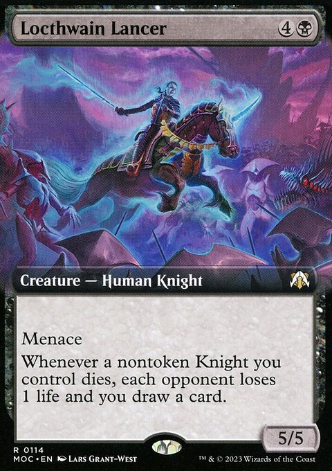 Locthwain Lancer, March of the Machine Commander #114, Magic: The Gathering card