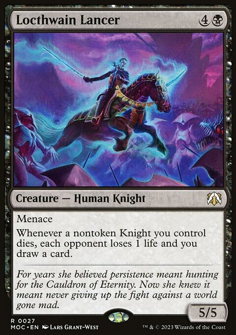 Locthwain Lancer, March of the Machine Commander #27, Magic: The Gathering card