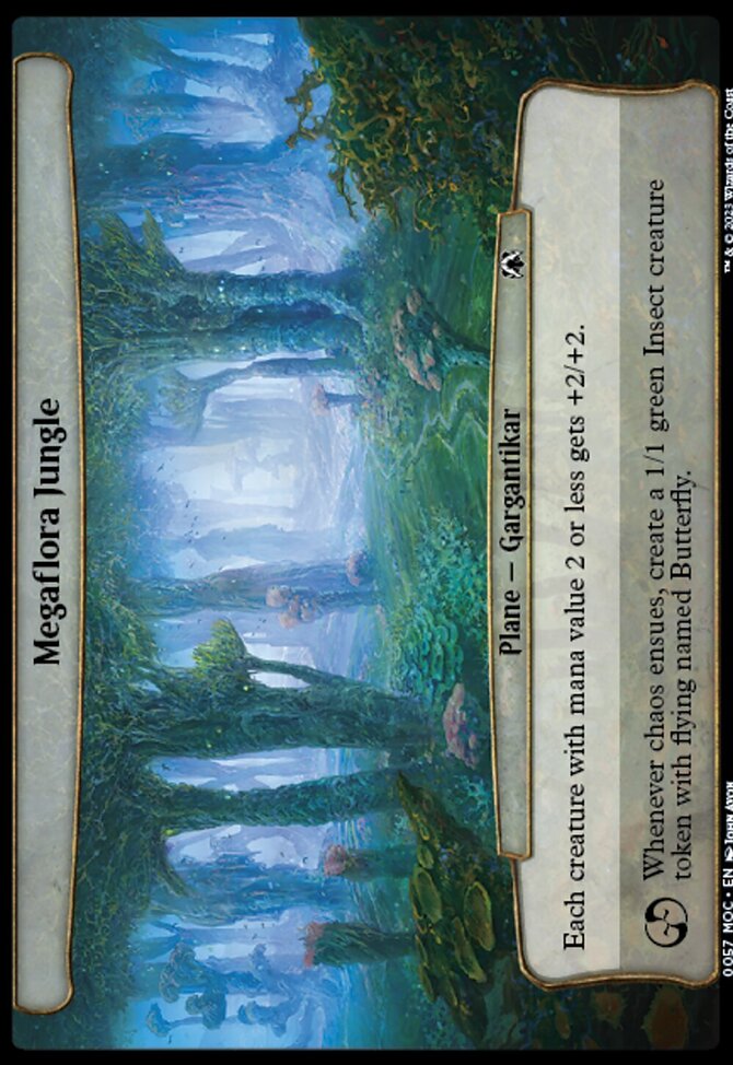 Megaflora Jungle, March of the Machine Commander #57, Magic: The Gathering card