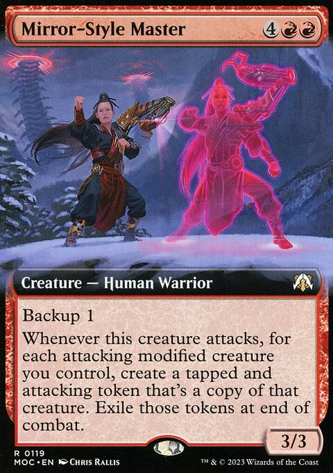 Mirror-Style Master, March of the Machine Commander #119, Magic: The Gathering card
