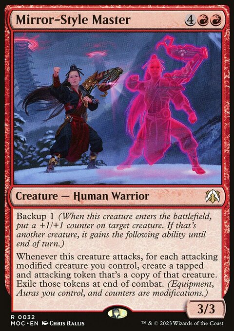 Mirror-Style Master, March of the Machine Commander #32, Magic: The Gathering card