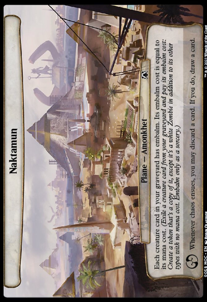 Naktamun, March of the Machine Commander #58, Magic: The Gathering card