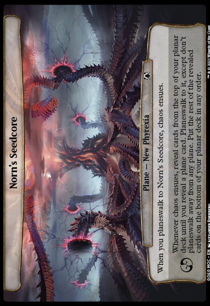 Norn's Seedcore, March of the Machine Commander #60, Magic: The Gathering card