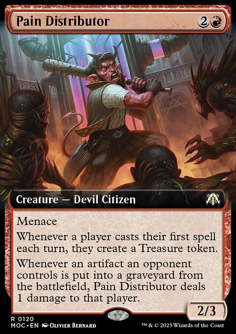 Pain Distributor, March of the Machine Commander #120, Magic: The Gathering card