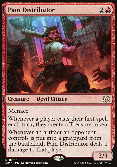 Pain Distributor, March of the Machine Commander #33, Magic: The Gathering card